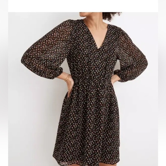 Madewell Dresses & Skirts - NWT Madewell Georgette Button-Front Mini Dress Adorable Ditsy XS